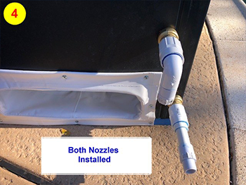 Blower installed in dome heater housing