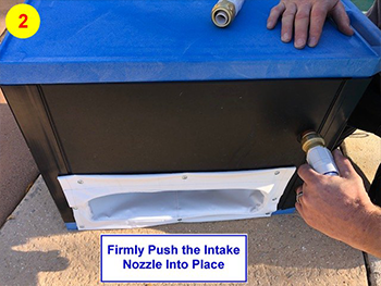 Blower installed in dome heater housing