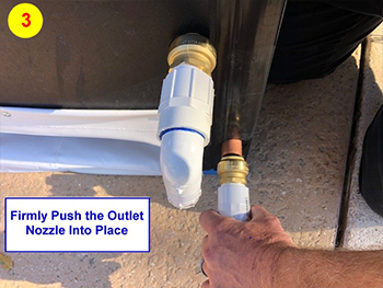 Vinyl boot for attaching blower and dome heater