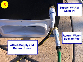 Vinyl boot for attaching blower and dome heater