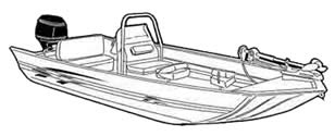 Aluminum modified V jon boat with high center console