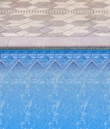 Blue Dolphin Liner in Inground Pool