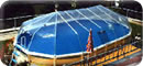 Above-ground pool domes